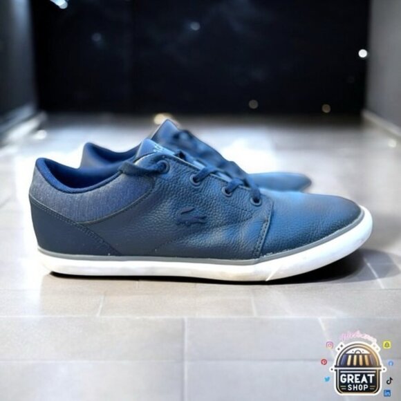 Lacoste Other - Exquisite LACOSTE Ortholite Navy Blue Gator Logo Men Size 8 /40.5 Shoes Sneakers